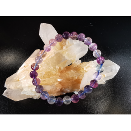 bracelet pierre naturelle 8 mm:  FLUORITE