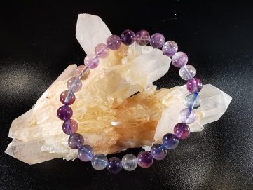 bracelet pierre naturelle 8 mm:  FLUORITE