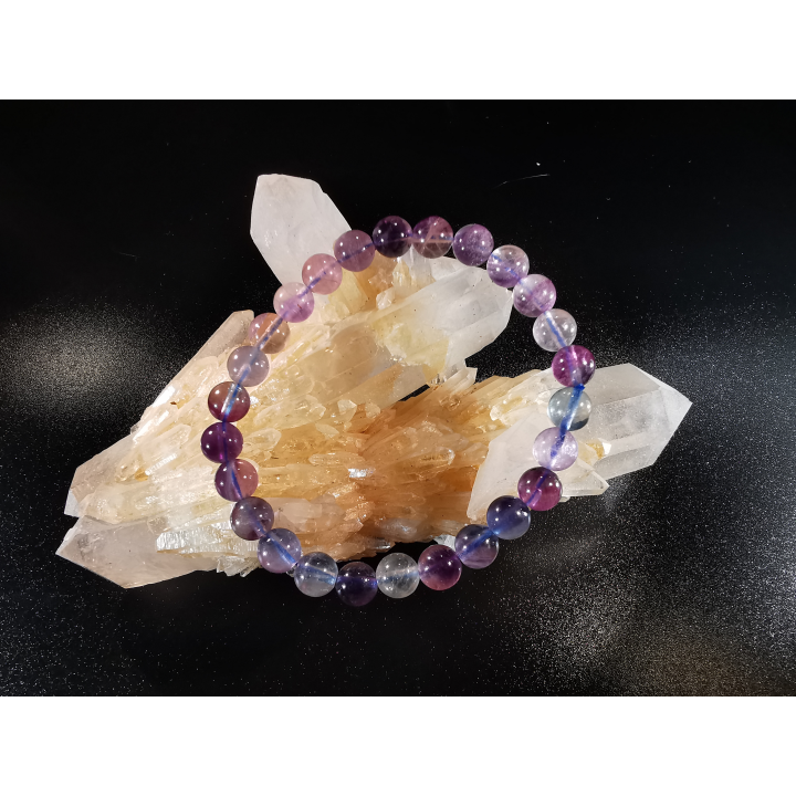 natural stone bracelet 8 mm:  FLUORITE