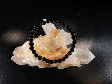 bracelet pierre naturelle 6 mm:  ONYX