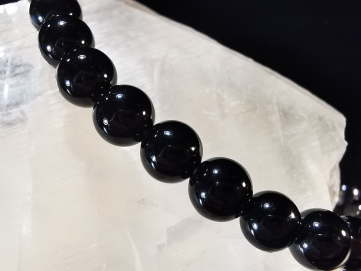 bracelet pierre naturelle 6 mm:  ONYX