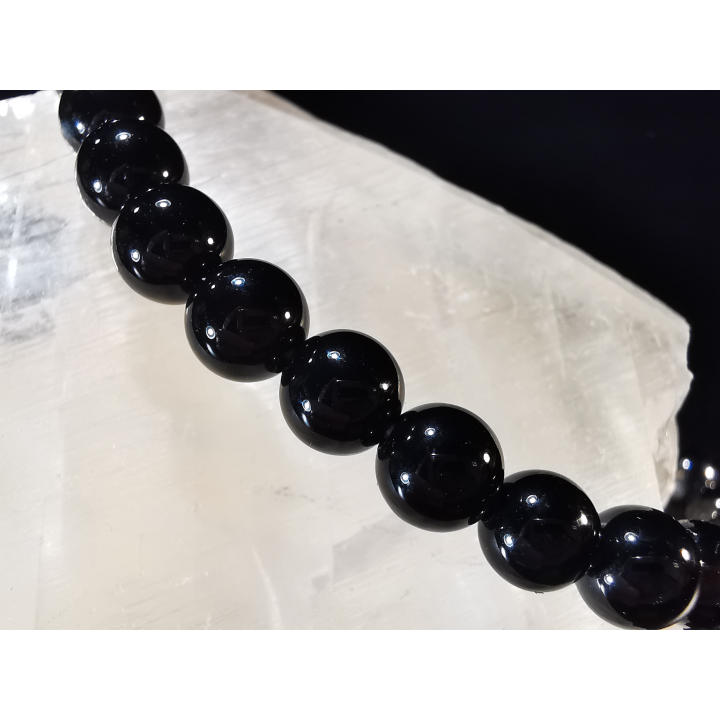 bracelet pierre naturelle 6 mm:  ONYX