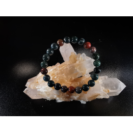 natural stone bracelet 8 mm: ELIOTROPE