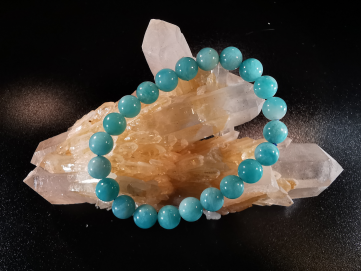 bracelet pierre naturelle 8 mm:  AMAZONITE