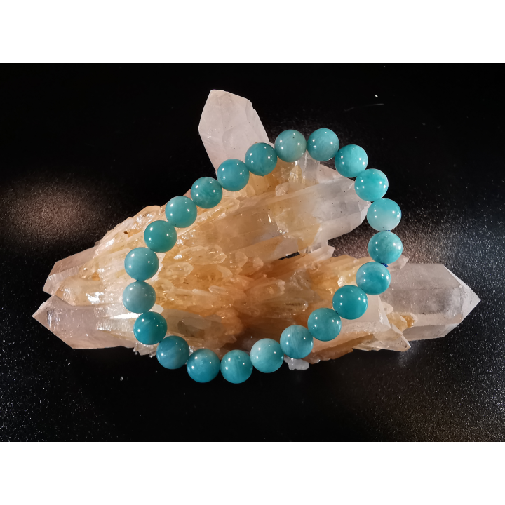 natural stone bracelet 8 mm: AMAZONITE