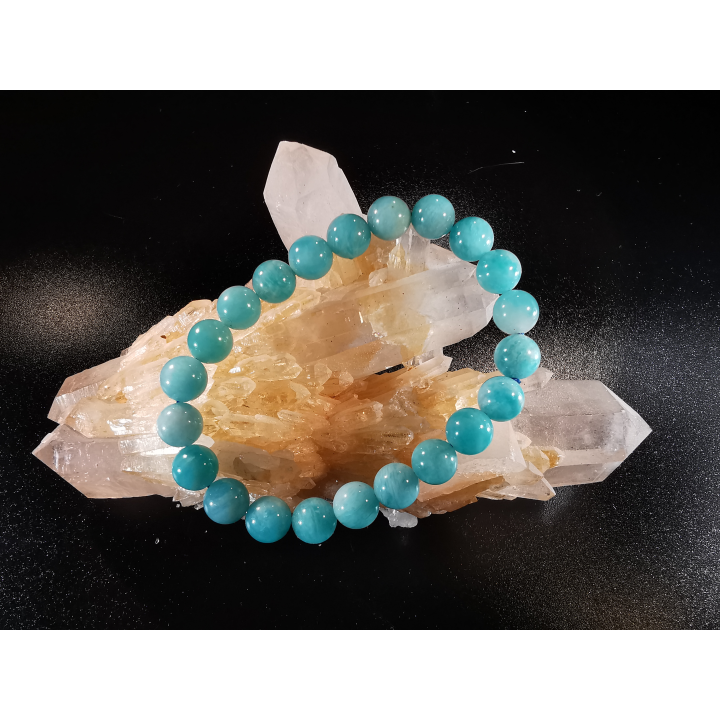 natural stone bracelet 8 mm: AMAZONITE