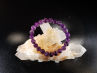 natural stone bracelet 8 mm: AMETHYSTE CHEVRON