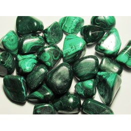 pierre roulée : malachite