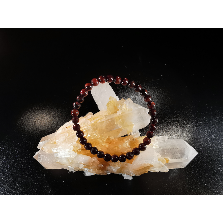 natural stone bracelet 6mm:  GRENAT