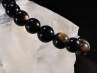 bracelet pierre naturelle 8 mm:  OBSIDIENNE DOREE