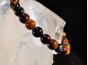 natural stone bracelet 6mm:  TROIS OEILS