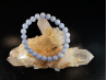 bracelet pierre naturelle 8 mm:  ANGELITE du PEROU