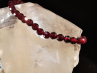 natural stone bracelet 4mm facetté:  GRENAT