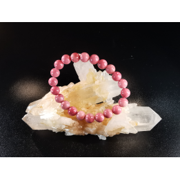 natural stone bracelet 8 mm: RHODONITE