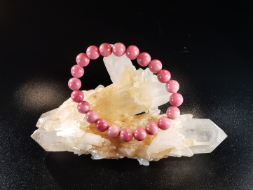 bracelet pierre naturelle 8 mm:  RHODONITE