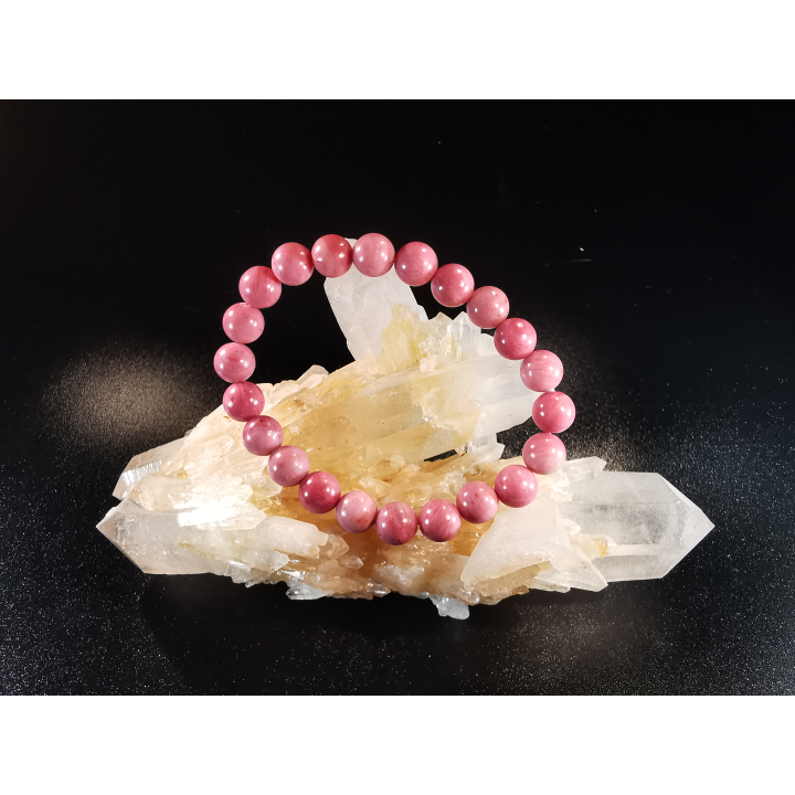 natural stone bracelet 8 mm: RHODONITE
