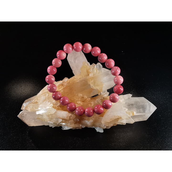 natural stone bracelet 8 mm: RHODONITE