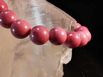 bracelet pierre naturelle 8 mm:  RHODONITE