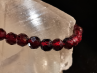 natural stone bracelet 4mm facetté:  GRENAT