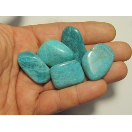 pierre roulée : amazonite