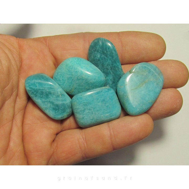 pierre roulée : amazonite