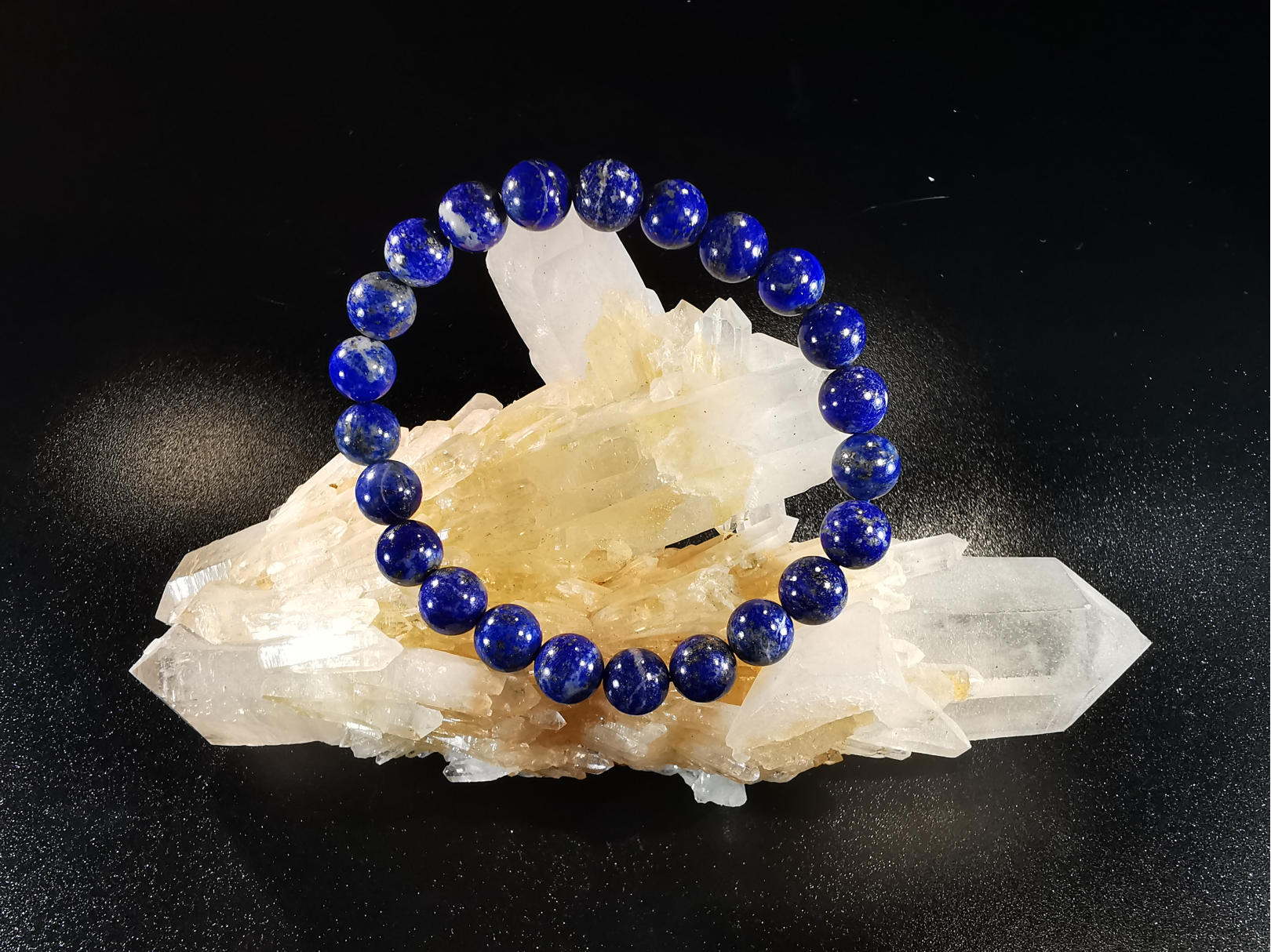 bracelet pierre naturelle 8 mm:  LAPIS LAZULI