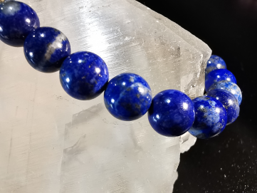 bracelet pierre naturelle 8 mm:  LAPIS LAZULI