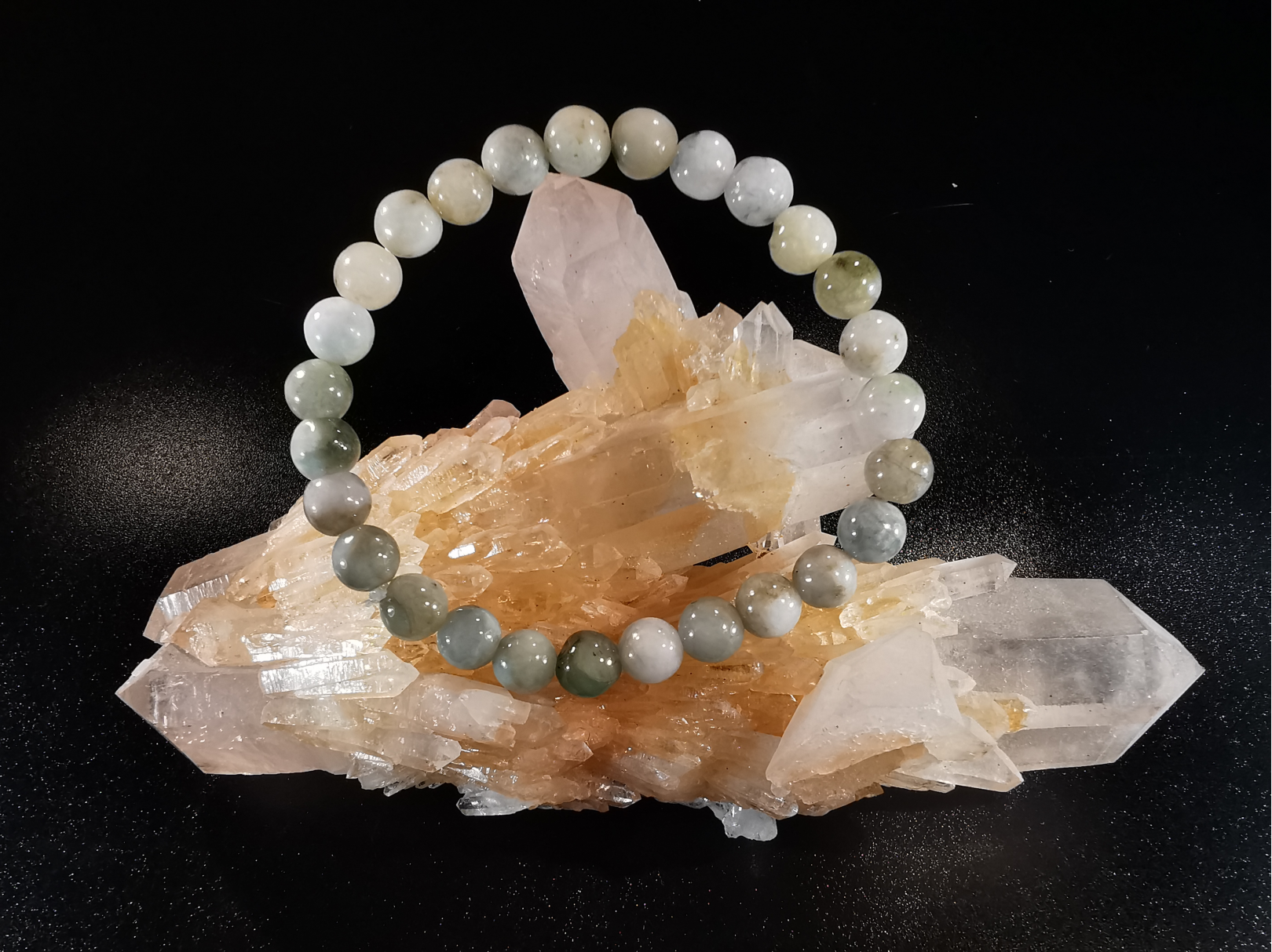 natural stone bracelet 8 mm: JADEITE