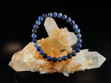 bracelet pierre naturelle 6 mm:  SODALITE