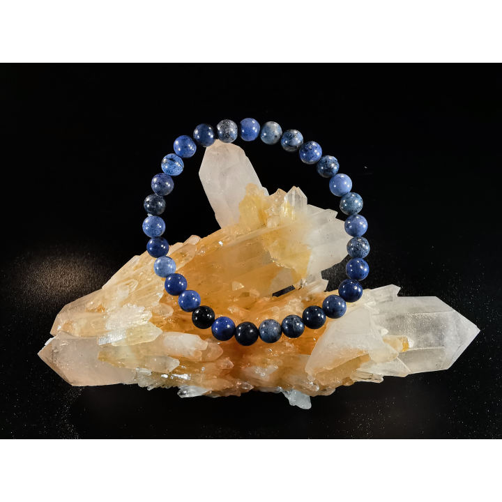 bracelet pierre naturelle 6 mm:  SODALITE