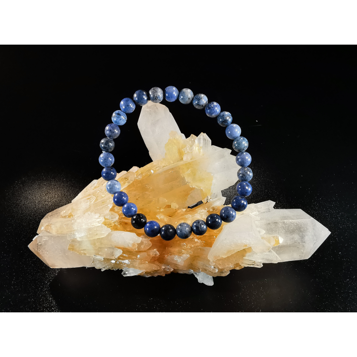 bracelet pierre naturelle 6 mm:  SODALITE