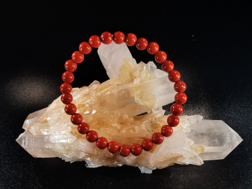 natural stone bracelet 6mm:  JASPE ROUGE