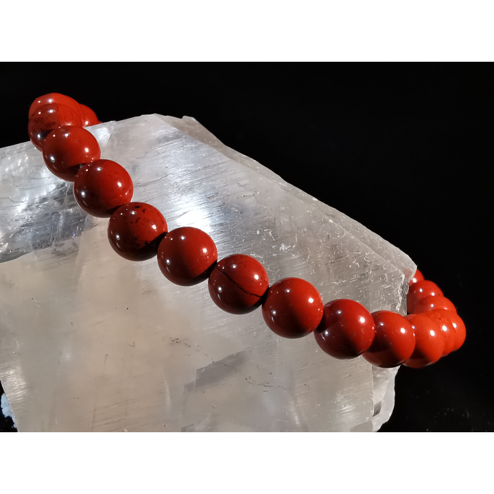natural stone bracelet 6mm:  JASPE ROUGE