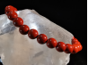 bracelet pierre naturelle 6 mm:  JASPE ROUGE