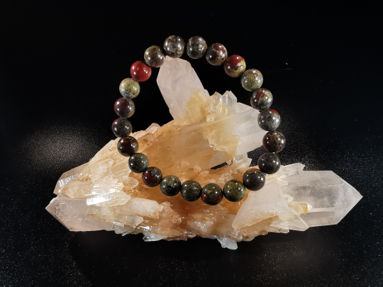 natural stone bracelet 8 mm: JASPE SANG DE DRAGON