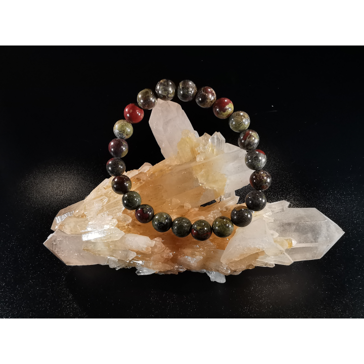 natural stone bracelet 8 mm: JASPE SANG DE DRAGON