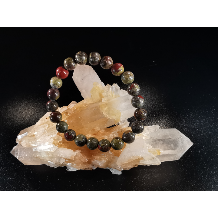 natural stone bracelet 8 mm: JASPE SANG DE DRAGON