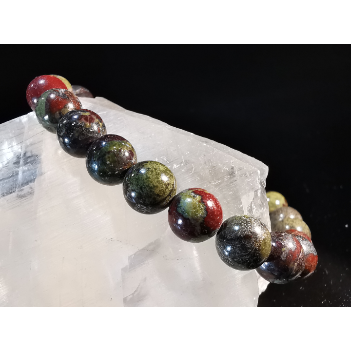 natural stone bracelet 8 mm: JASPE SANG DE DRAGON
