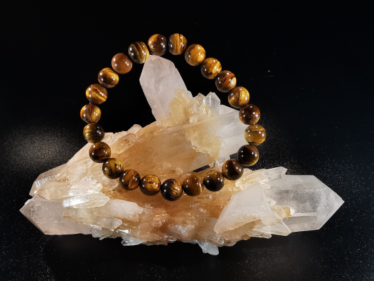 natural stone bracelet 8 mm: ŒIL DE TIGRE