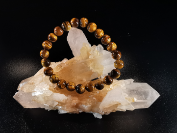 natural stone bracelet 8 mm: ŒIL DE TIGRE