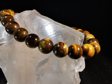 natural stone bracelet 8 mm: ŒIL DE TIGRE