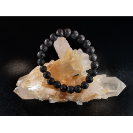 natural stone bracelet 8 mm: LARVA