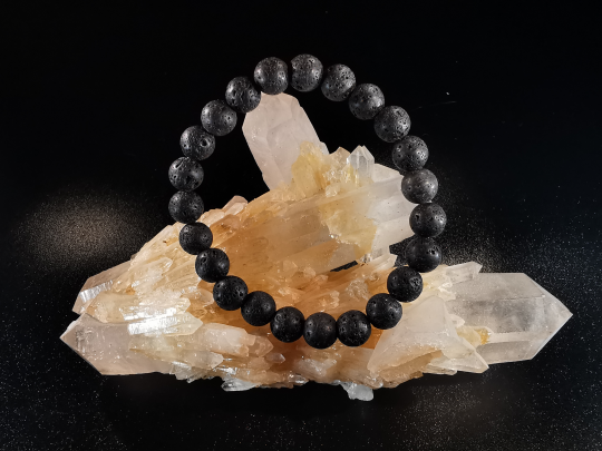 natural stone bracelet 8 mm: LARVA