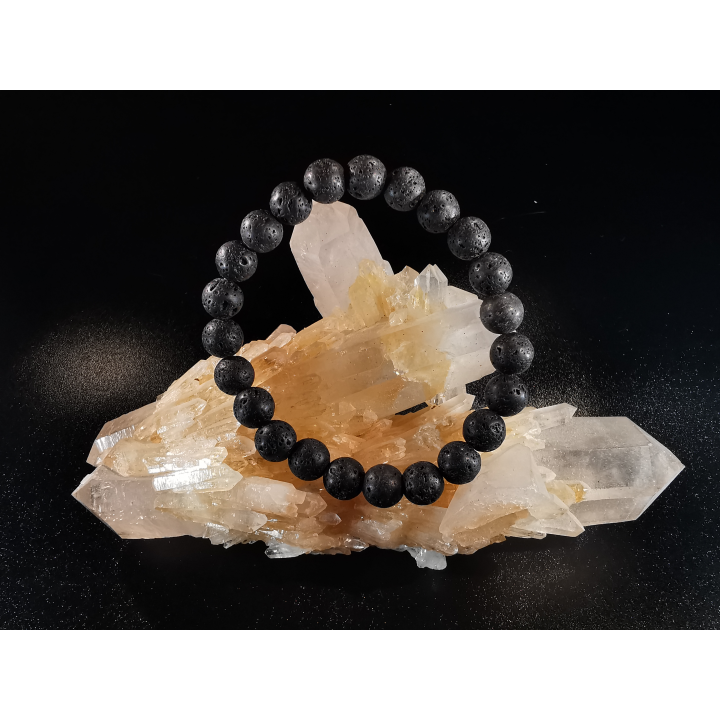 natural stone bracelet 8 mm: LARVA
