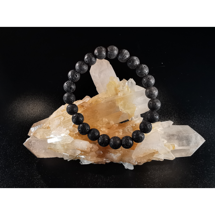 natural stone bracelet 8 mm: LARVA