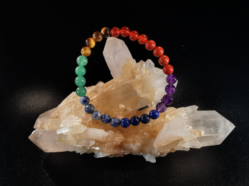 bracelet pierre naturelle 6 mm:  7 CHAKRAS