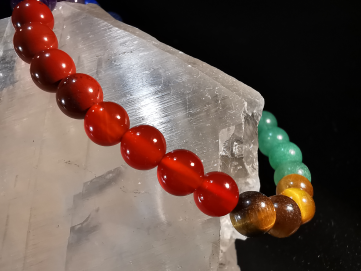 bracelet pierre naturelle 6 mm:  7 CHAKRAS