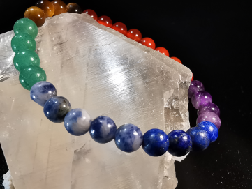 bracelet pierre naturelle 6 mm:  7 CHAKRAS