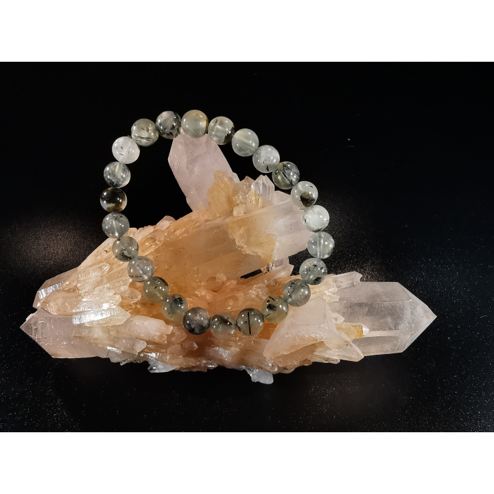 natural stone bracelet 8 mm: PREHNITE