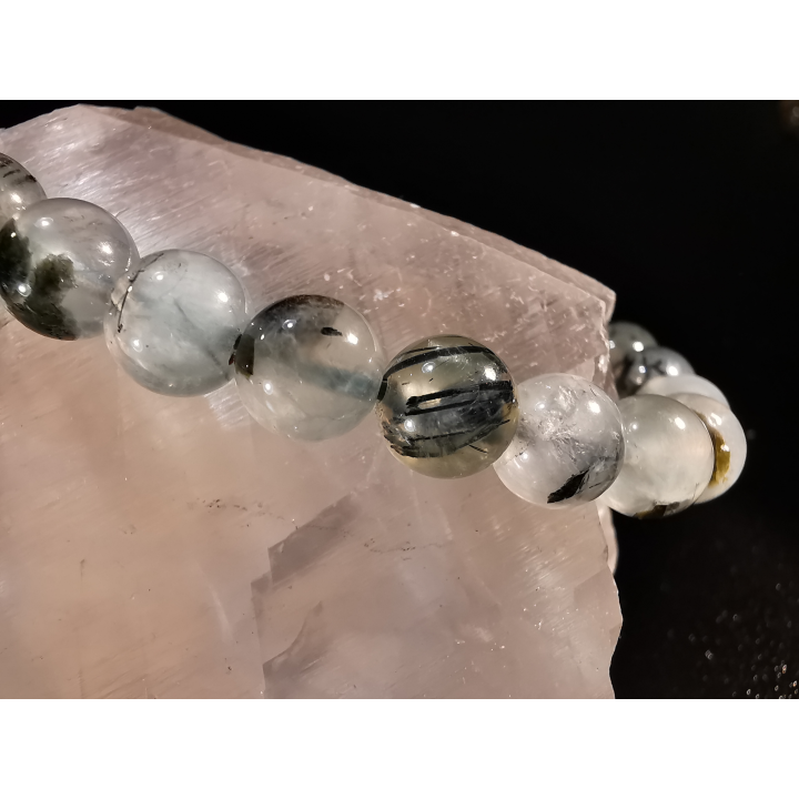 bracelet pierre naturelle 8 mm:  PREHNITE